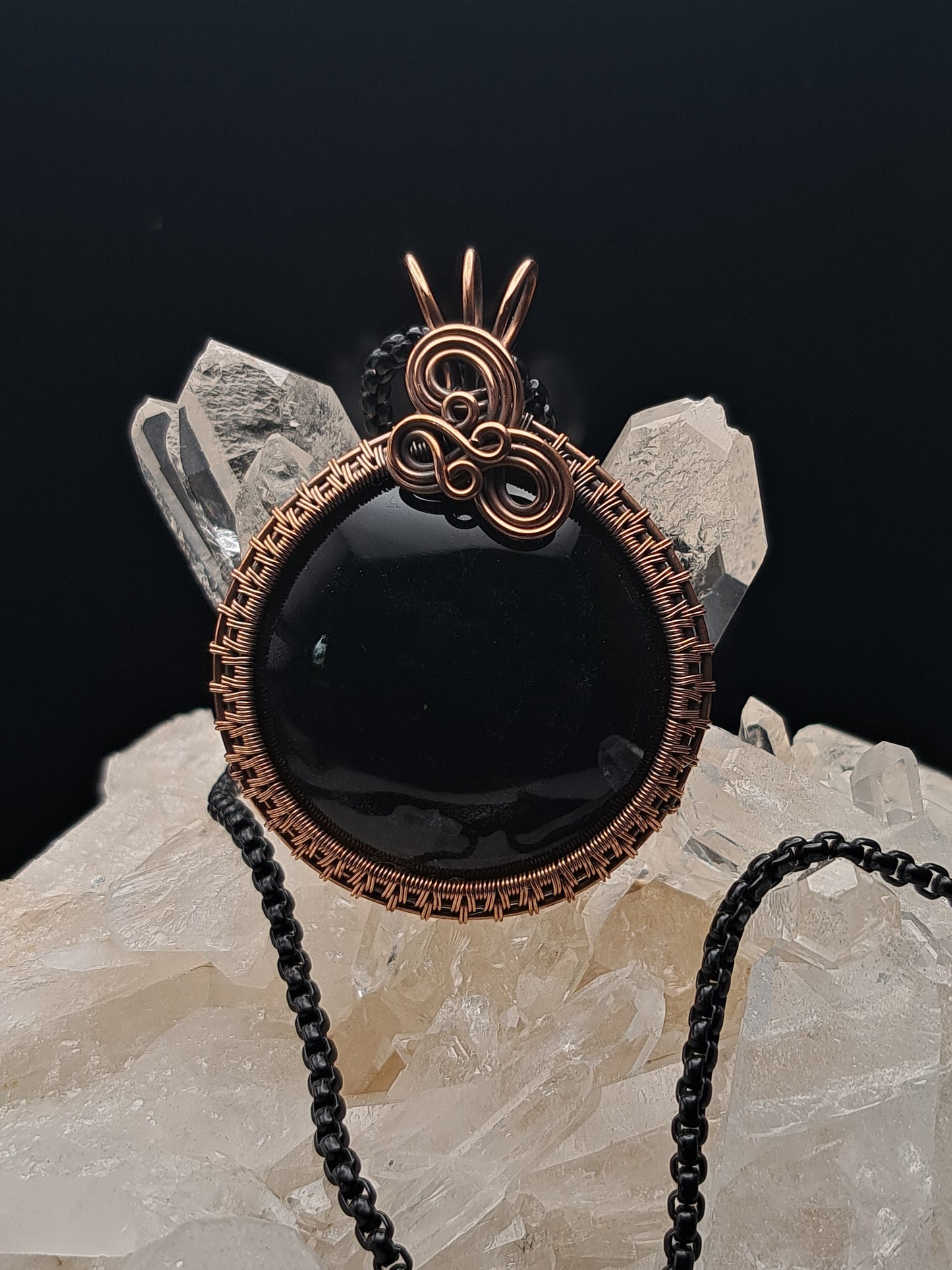 Gold Obsidian Round Copper (OB2)