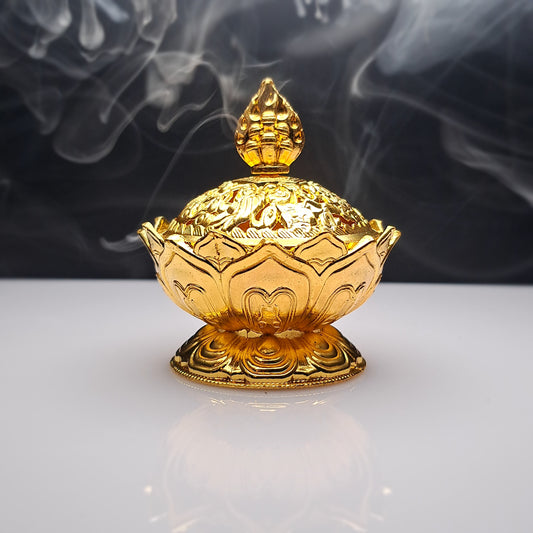 Lotus incense burner (gold/15698)