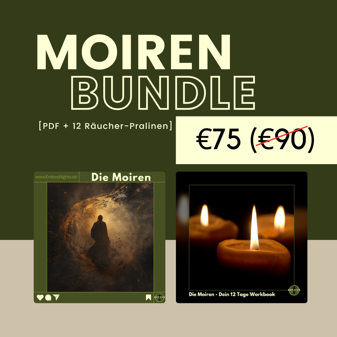 Die Moiren (12 Tage PDF-Workbook) + Die Moiren (12 Räucher-Pralinen)