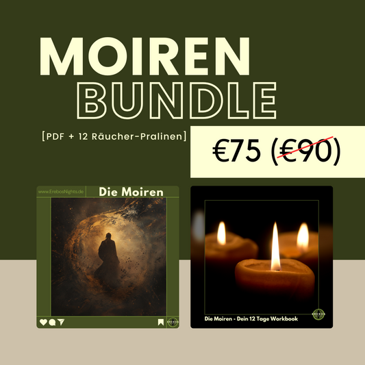 Die Moiren (12 Tage PDF-Workbook) + Die Moiren (12 Räucher-Pralinen)